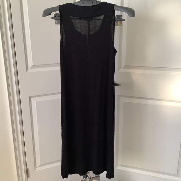 Linea Domani, sz 8, black, sleeveless, dress up/down,Unique neckline, never worn - Picture 6 of 8